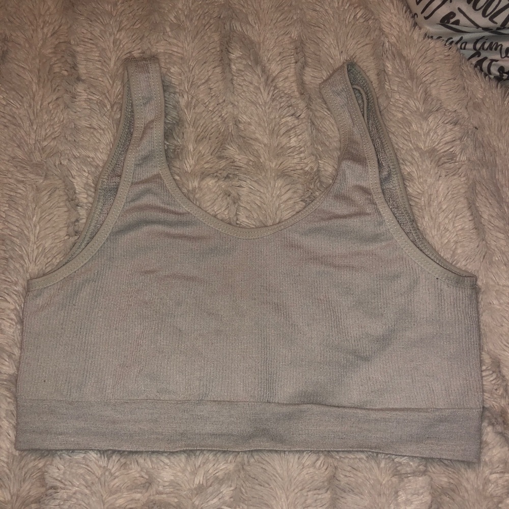Taupe bra tank